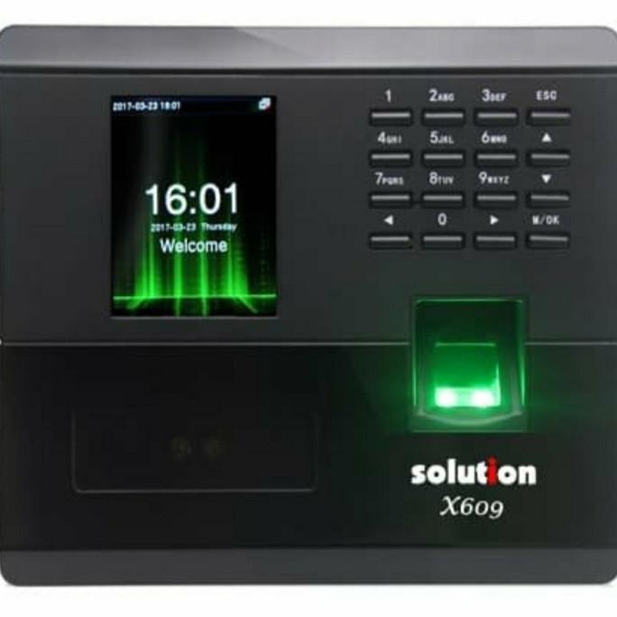 

TERSEDIA MESIN ABSENSI SOLUTION X 609 - ABSEN SIDIK JARI & WAJAH FINGER X609