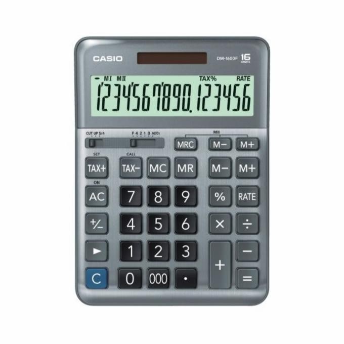 

TERSEDIA CALCULATOR CASIO DM1600 DESKTOP KALKULATOR / KANTOR MEJA DM 1600