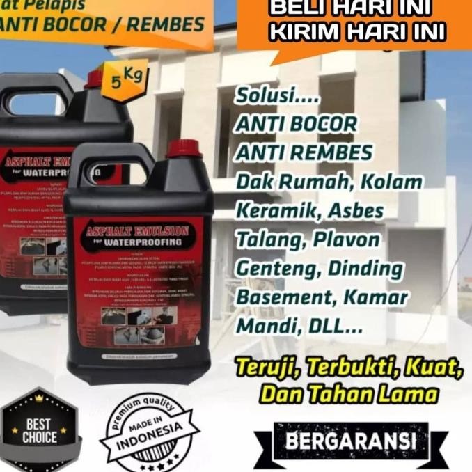 Aspal cair Anti Bocor, Cairan Anti Bocor Asphalt Emulsion 1 Kg - 25 Kg