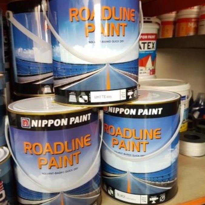 Cat Marka Jalan Roadline Road Line Paint Nippon 5kg 5 kg
