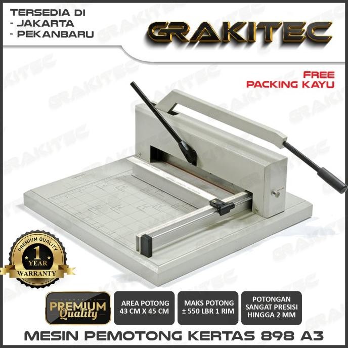 

BEBAS ONGKIR - Mesin Pemotong Kertas 898 A3 ( Upgrade dari Seri 888 ) + Kaki Meja