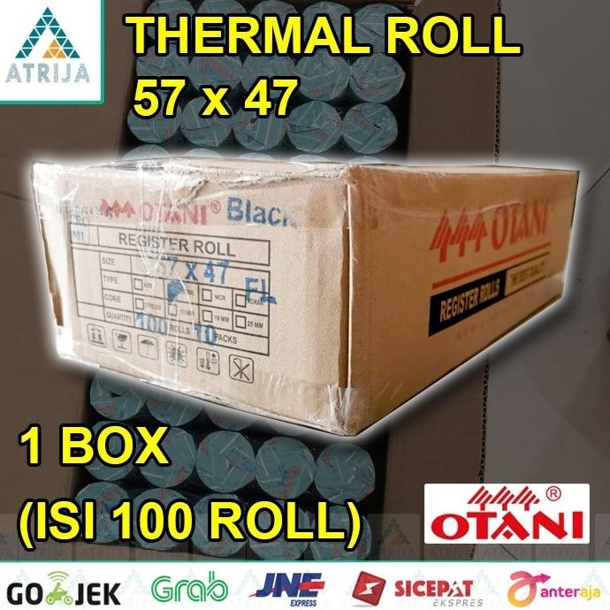 

TERMURAH - 1 BOX (100 Pcs) Otani 57x47 Kertas Thermal Roll Struk Kasir 57 x 47