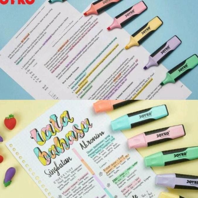 

Stabilo Warna Pastel Penanda Tulisan Lucu Highlighter