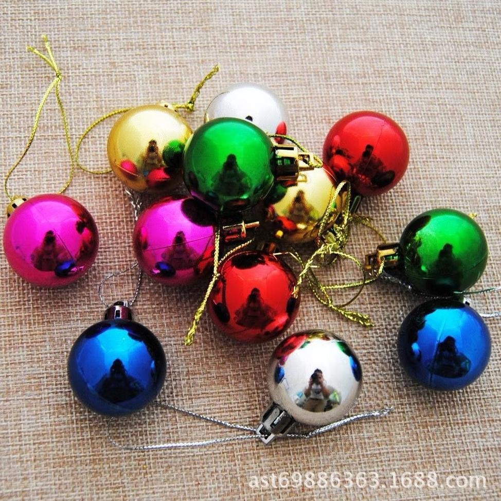 Bola Natal Gantungan Pohon Natal - Aksesoris Christmas Tree - Warna Warni