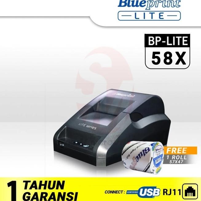 Printer Thermal Blueprint Desktop Bp-Lite58X