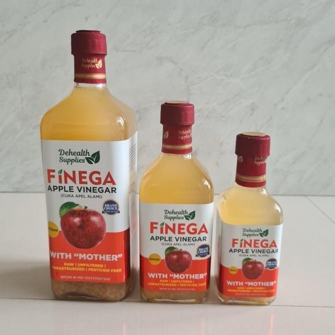 

HARGA DISKON Finega Cuka Apel Apple Vinegar ACV With Mother 500ml (kaca) Vinega