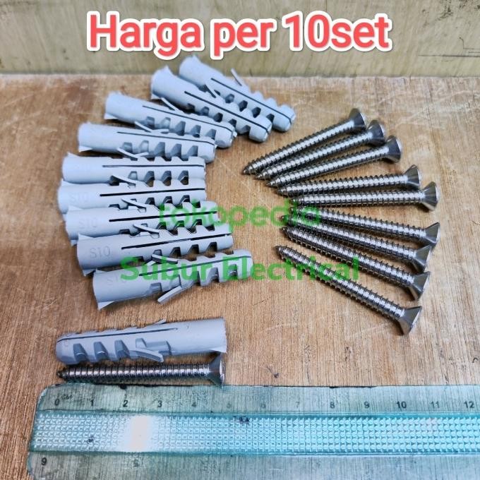 HARGA DISC - Sekrup Fisher S10 Skrup fisher 5cm Skrup Beton Fisher Skrup Beton S10