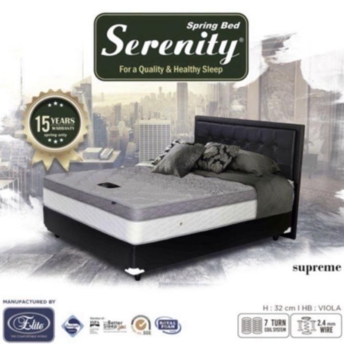 Serenity Elite Spring Bed / Matras Serenity Elite Supreme /Kasur Elite