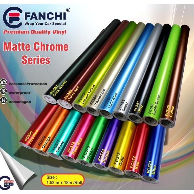 

TERMURAH - Sticker Fanchi Premium metalic matt 152cm ( ROL )
