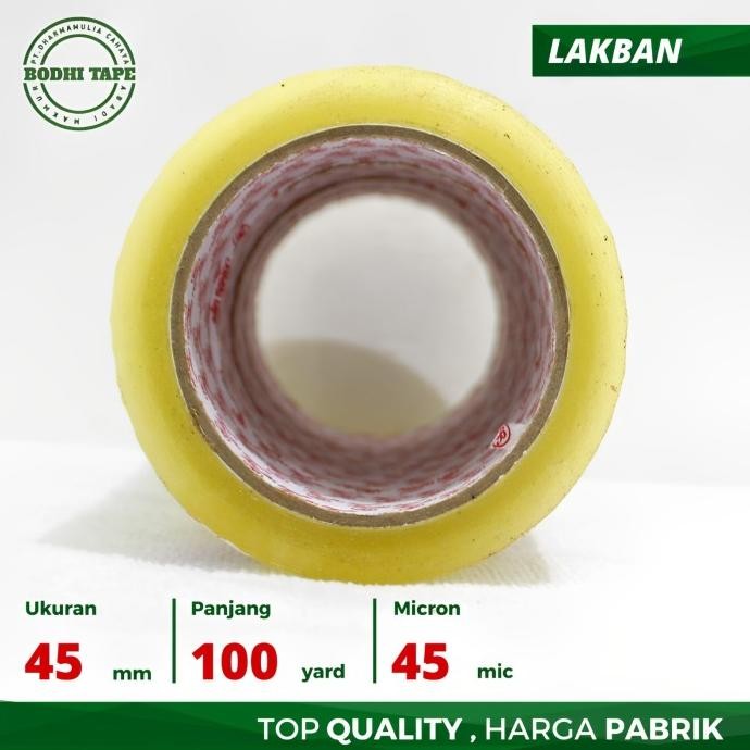 

TERLARIS - LAKBAN BODHI BENING & COKLAT 45mm X 100yard KHUSUS GOJEK