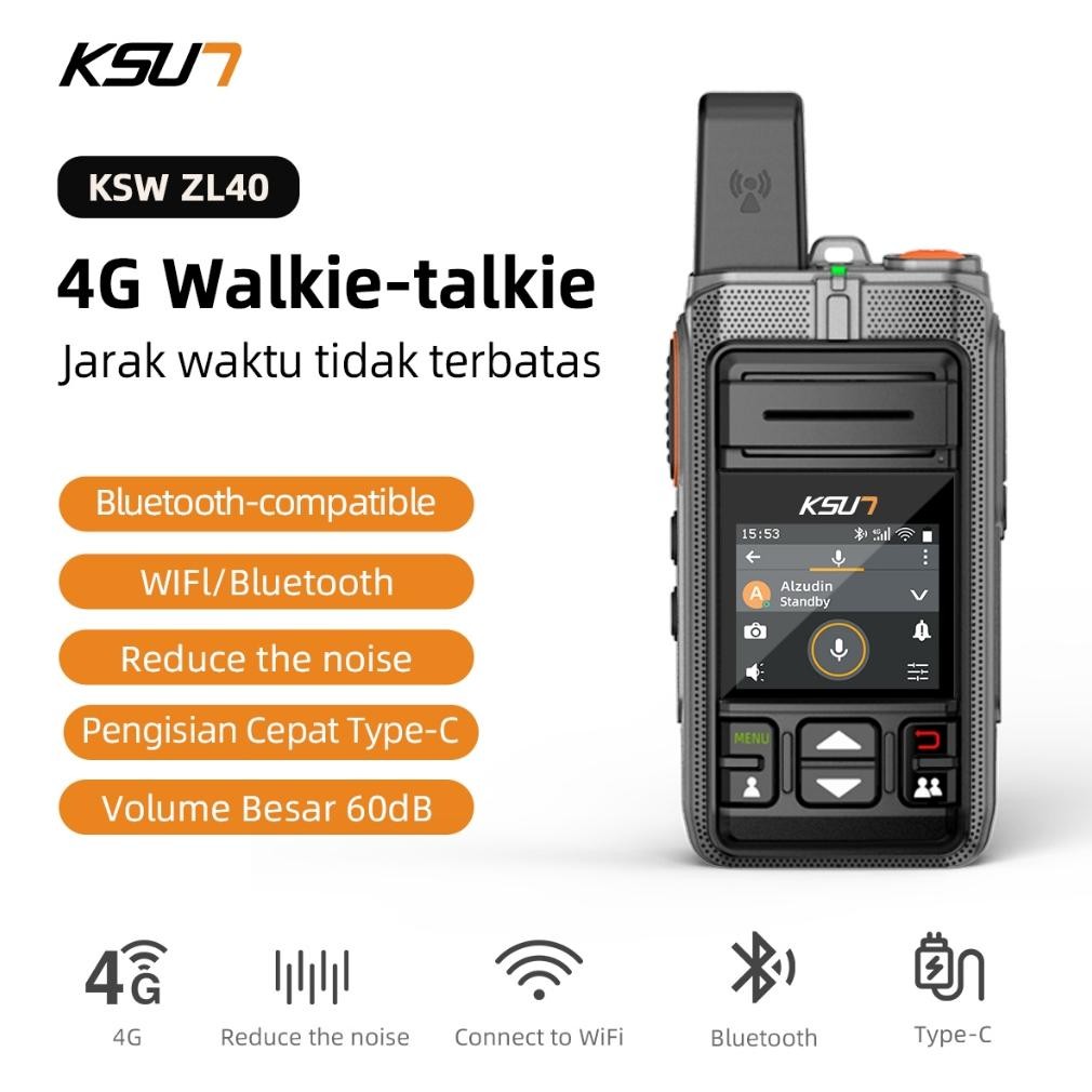 Kons Ksun Zl40 Ht Zello App Ht Jarak Jauh 1Km Global Walkie Talkie Ht