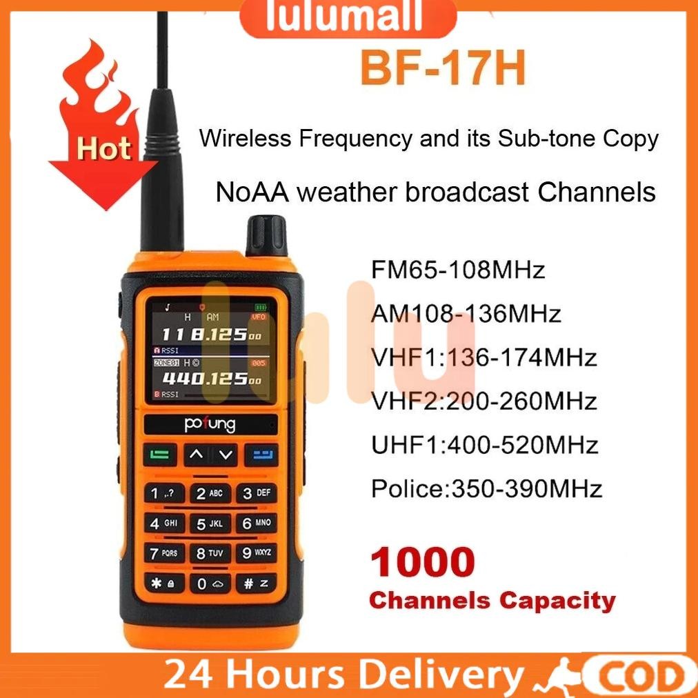 Kons Baofeng Uv-17 Dual Band Type C / Ht Baofeng Garansi. Radio Walkie-Talkies Frekuensi Penerbangan