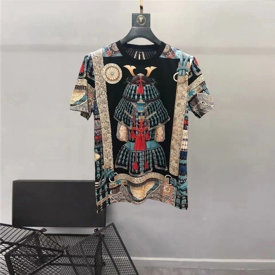 Lengan Pendek Pria T Kaus Lengan Setengah Panjang untuk Pria, T-shirt Kerah Bulat Motif Karakter Ist