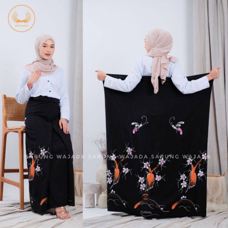SARUNG GOYOR LUKIS WANITA | SARUNG SANTUNG MOTIF BUNGA | SARUNG SANTRIWATI | SARUNG WAJADA
