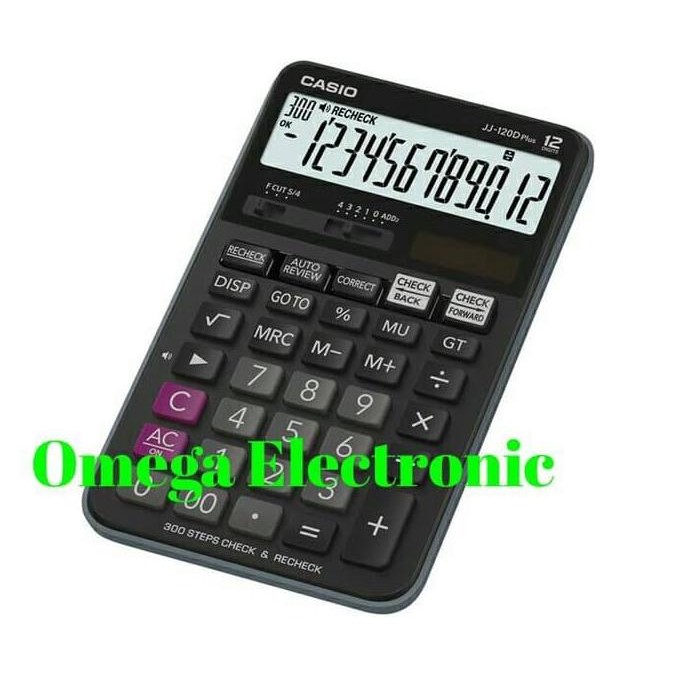 

TERBARU - Casio Calculator JJ 120D Plus - Check & Correct Kalkulator Desktop