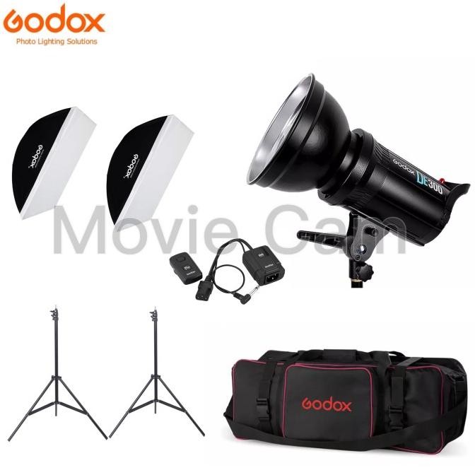 TERMURAH - Godox DE300 Flash Studio / Lighting Studio Kits