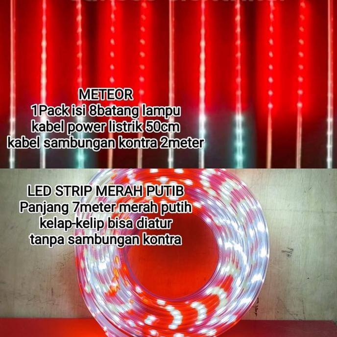 Lampu led tumblr 17 agustus merah putih