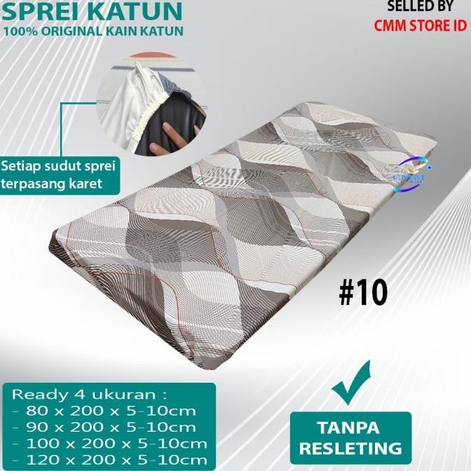 NEW Sprei katun kasur lantai Sprei Travel bed Sprei motif single