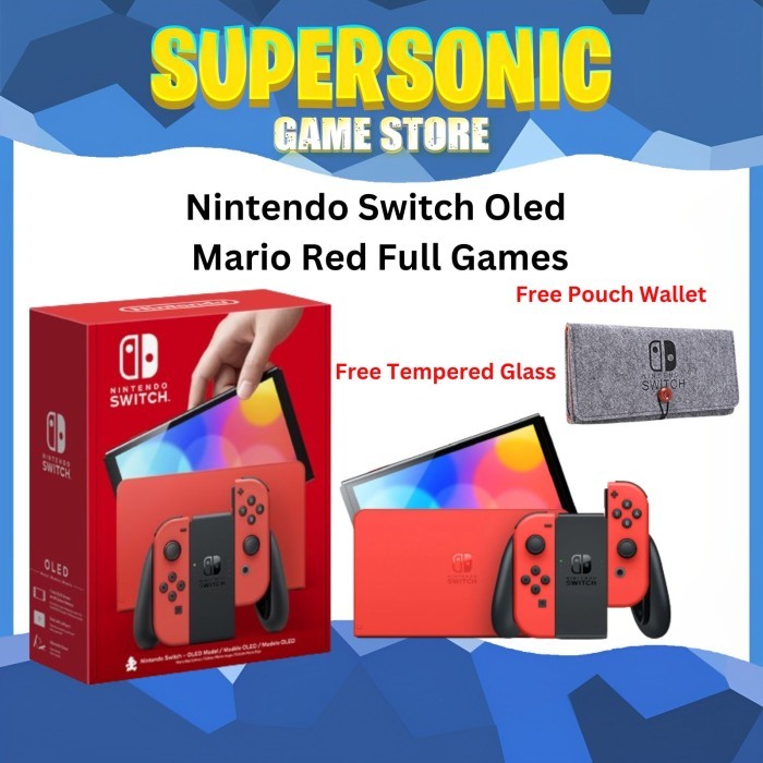 Nintendo Switch Oled Mario Red Full Games