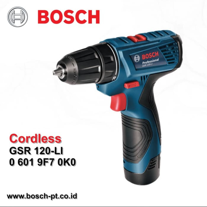 Terbaru Mesin Bor Bosch Gsr 120Li Cordless Drill /Bor Baterai 12V