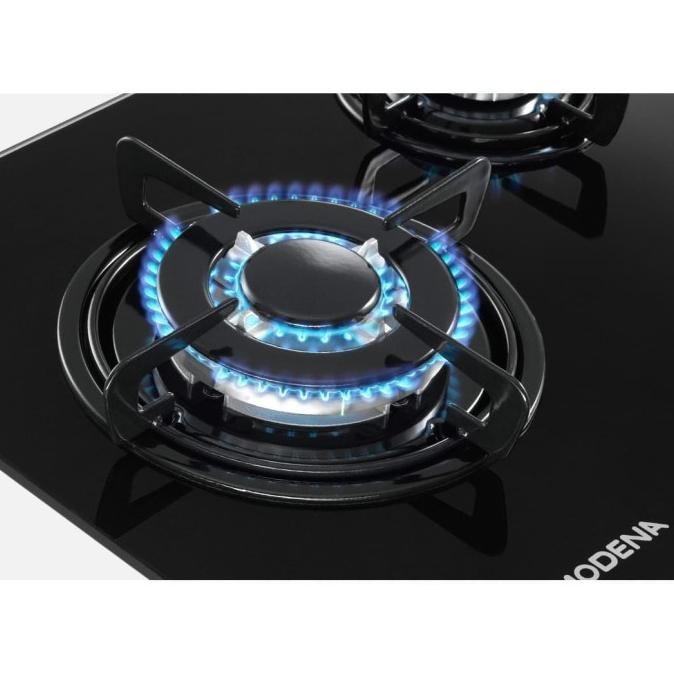 Modena BH 5725 AABK - kompor tanam 2 tungku sudah safety gas