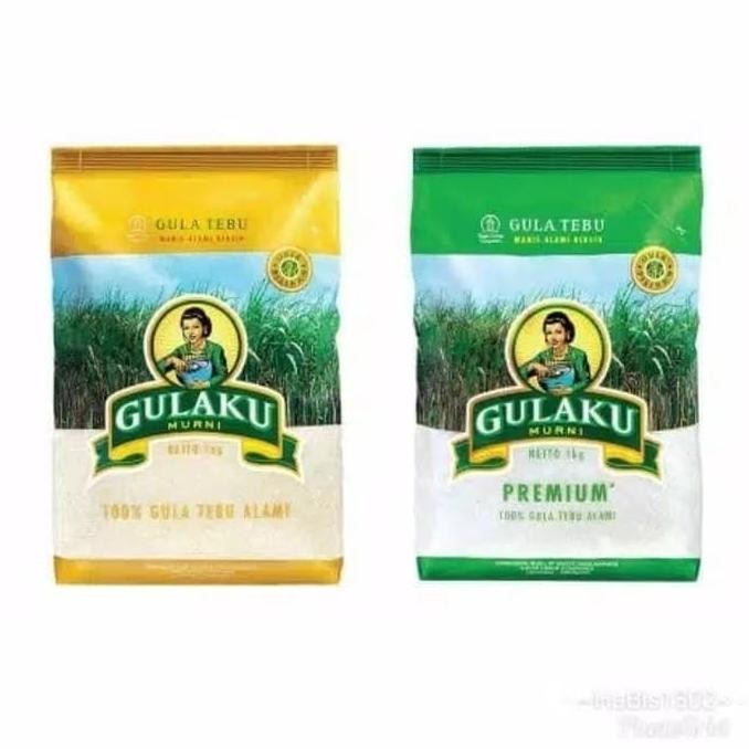 

New Gulaku Premium Tebu Murni Kuning 1Kg Gula Pasir Putih Alami 1Ton Limited Edition