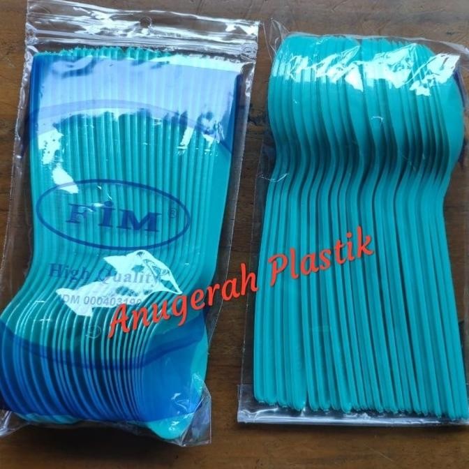 Sendok Makan Warna Biru Tosca Merek FIM 1 KARTON ISI 3.000 PCS