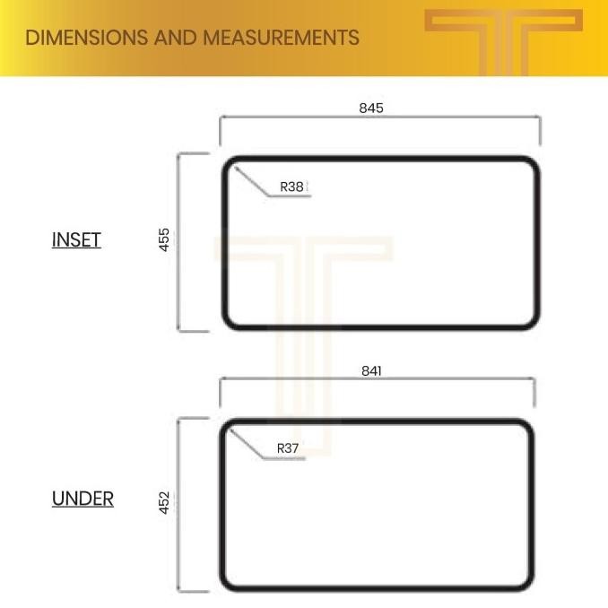 Kitchen Sink Stainless LIZENS Korea 87 cm X 49 cm ISL870