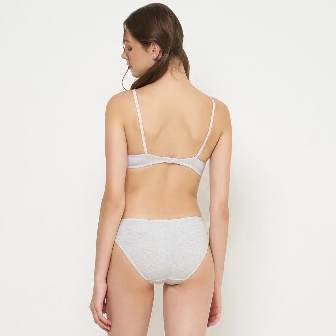 Bra Young Hearts Cotton Basic Junior Miniset Y02-19978A - Grey