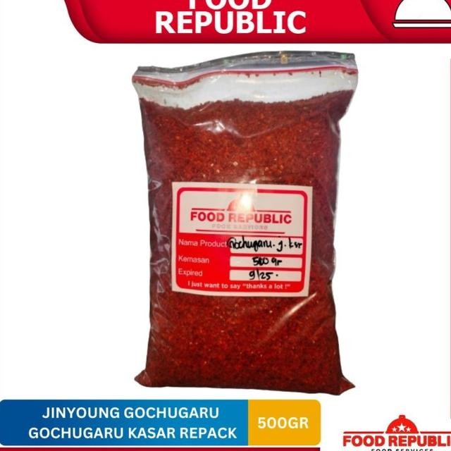 

Gochugaru Kasar Korea Repa 500 Gr / Bubuk Cabe Korea Jinyoung Kimchi