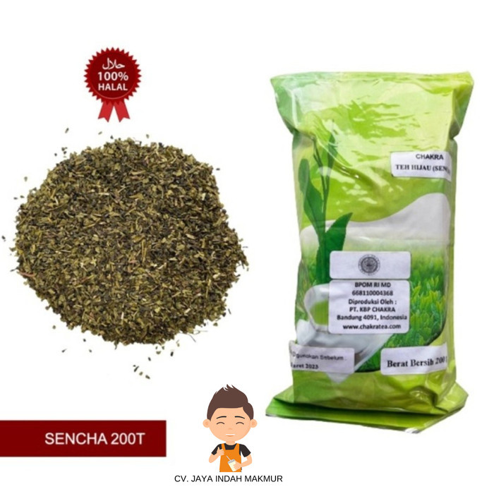 

HRG DISKON Sencha T Ocha Japanese Green Tea HALAL BPOM Teh Hijau 200gr