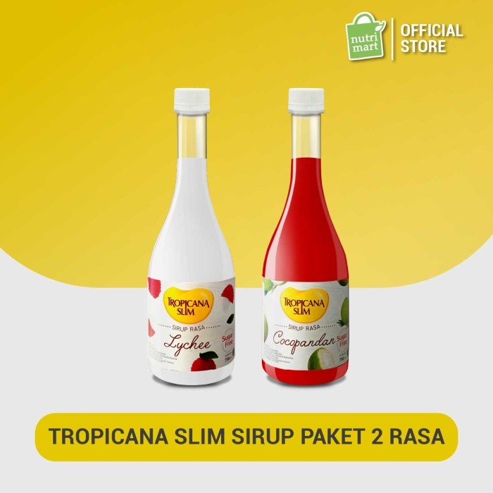

PROMO Tropicana Slim Sirup Paket 2 Rasa (Leci & Cocopandan)