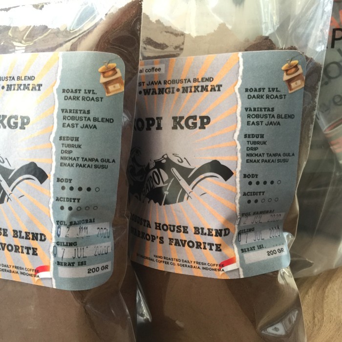 

BRG BARU Kopi KGP Kedai Blend Robusta Dark Roast 1000gr