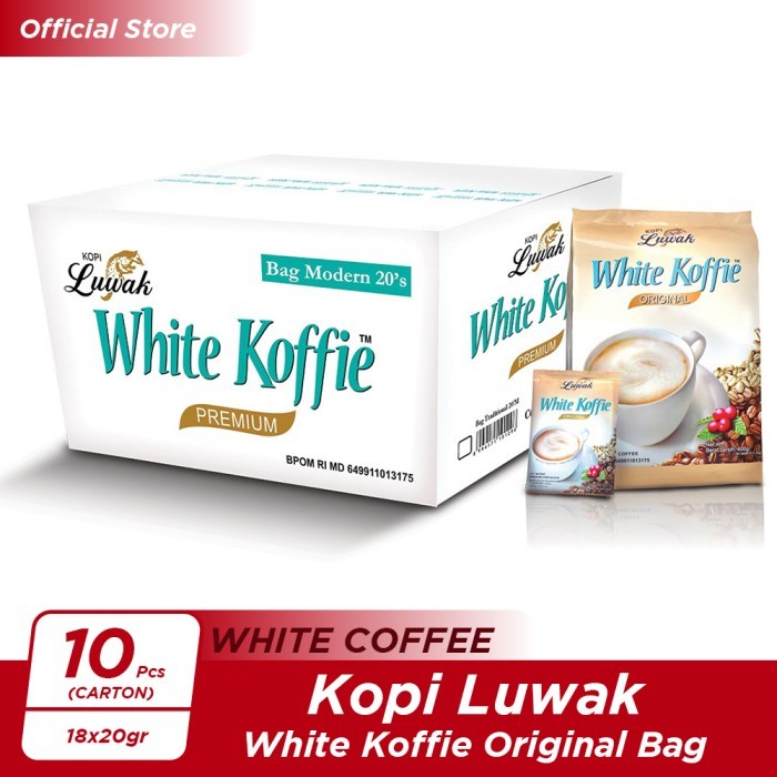 

BRG BARU Kopi Luwak White Koffie Original Bag 18x20gr - 10 Pcs [Carton]