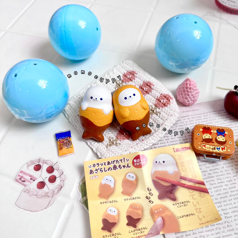 READY STO freshly fried baby seal squishy gachapon by ibloom japan
