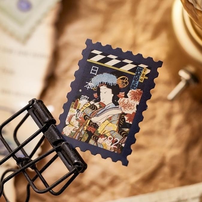 

46 Pcs Sticker Perangko Stamps Stiker Scrapbook Journal Planner 098 Original Dan Terpercaya