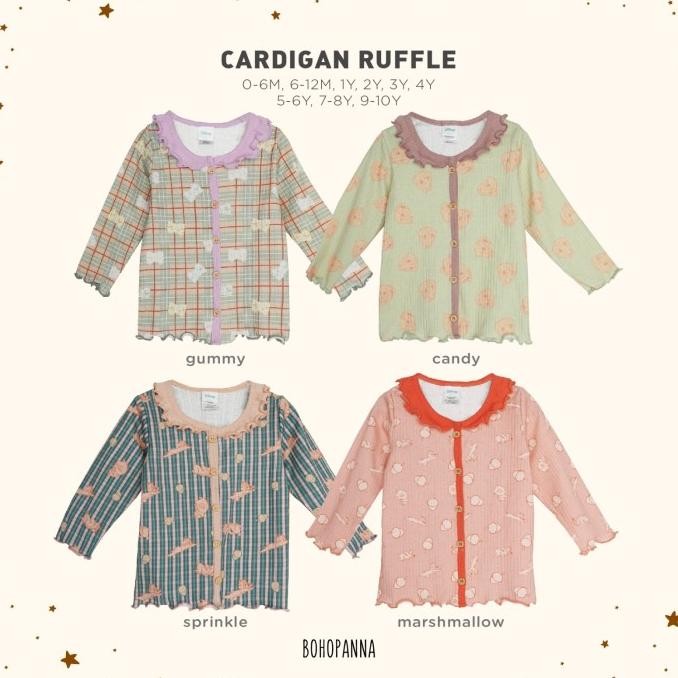 BOHOPANNA - BOHOPANNA X DISNEY CARDIGAN RUFFLE - CARDIGAN ANAK
