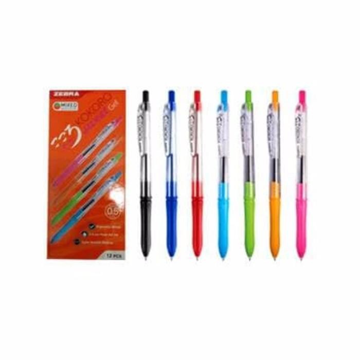 

Pulpen Gel Kokoro 0.5Mm Zebra Ori Grosir
