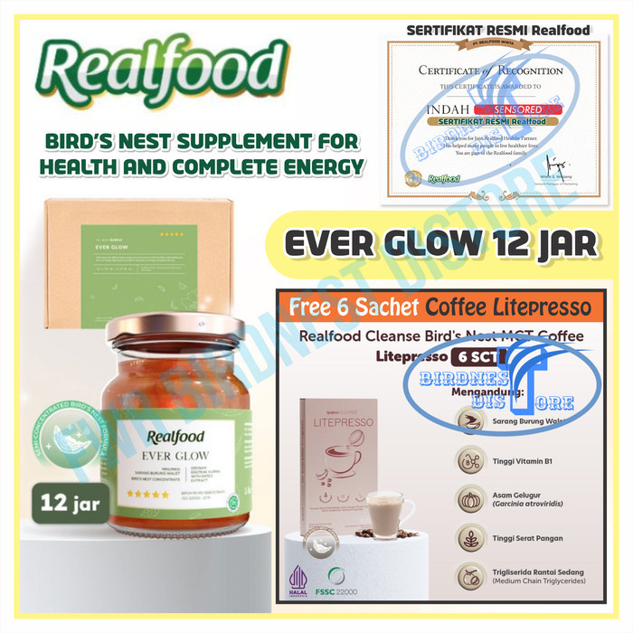 

Murah Realfood Ever Glow Minuman Sarang Burung Walet Bird Nest Distore
