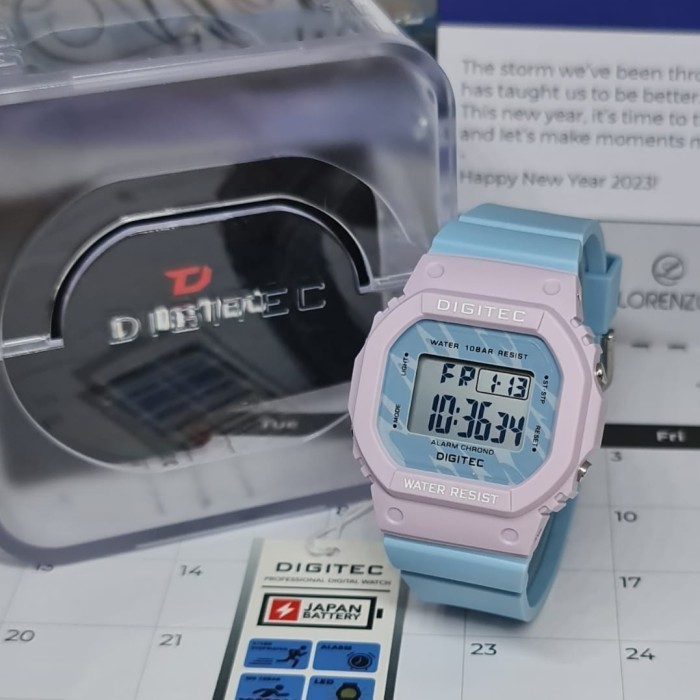 Digitec 7024 / Bdg-7024T Jam Tangan Wanita Original Anti Air