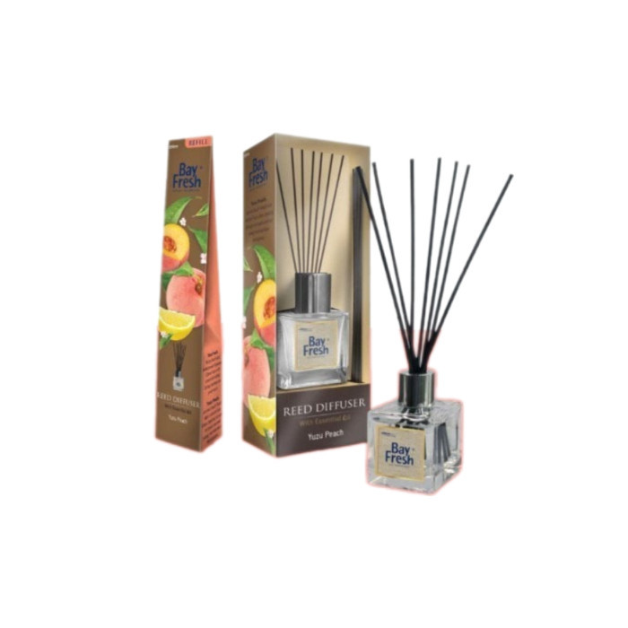Bayfresh Reed Diffuser Yuzu Peach + Refill - Pengharum Ruangan