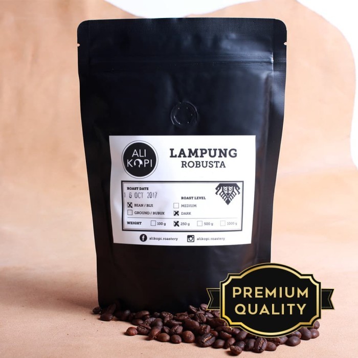 

[Ali Kopi] Kopi Lampung Robusta Grade A 1Kg - Medium Roast