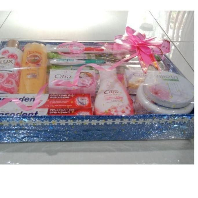 Flash Sale (foo-491) Paket Seserahan Hantaran Nikahan/Lamaran/Kado (Peralatan Mandi) Best Seller F