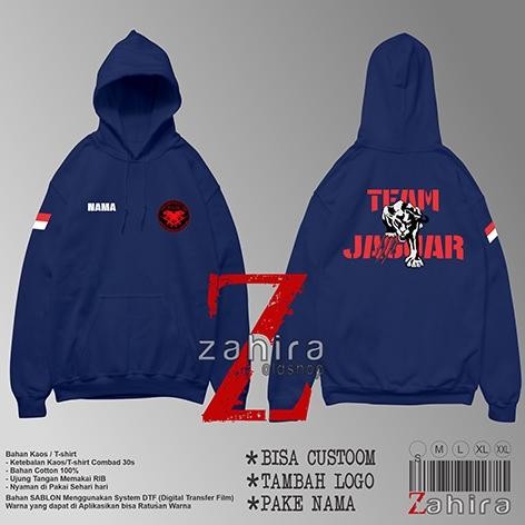 Kemeja Pria Tactical Dinas Proyek Lapangan Jaket Sweater Hoodie Team Jaguar / Jaket Polisi Team Jagu