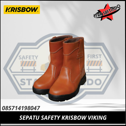Sepatu Safety Krisbow Viking / Sepatu Pengaman Krisbow Brown
