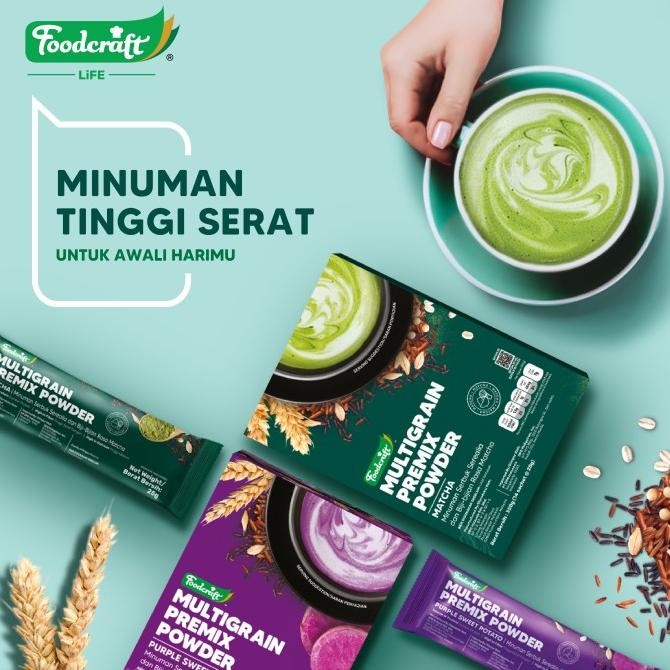 

Foodcraft Multigrain Sereal Nutrisi Diet Pengganti Makan Sehat Alami