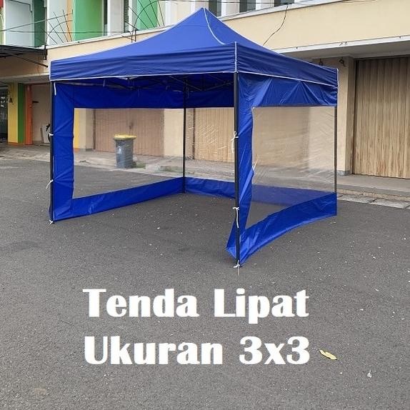 Hab Tenda Lipat 3X3 Lengkap Dinding Ka