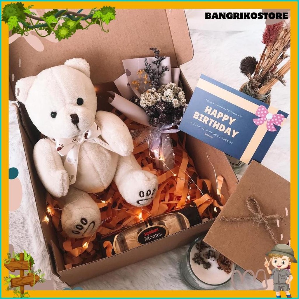 

Gift Box / Hampers Ulang Tahun / Hampers Graduation / Hampers Anniversary / Hampers Lebaran / Natal , Christmas / Kado Lebaran - Boneka Led (Cod)