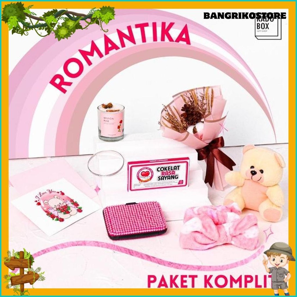 

[Kadobox] Paket Kado Ulang Tahun Cewek | Hadiah Pacar Wanita | Hampers Anniversary Valentine | Giftbox Imut Pink Isi Banyak | - Kadobox For Her Romantika (Lagi Viral)