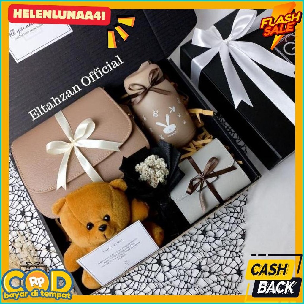 

Gift Box Tas Cewek Premium Hampers Cewek Hadiah Ulang Tahun Kao Wisuda Graduatioan Birthday Annyversary (6.6)